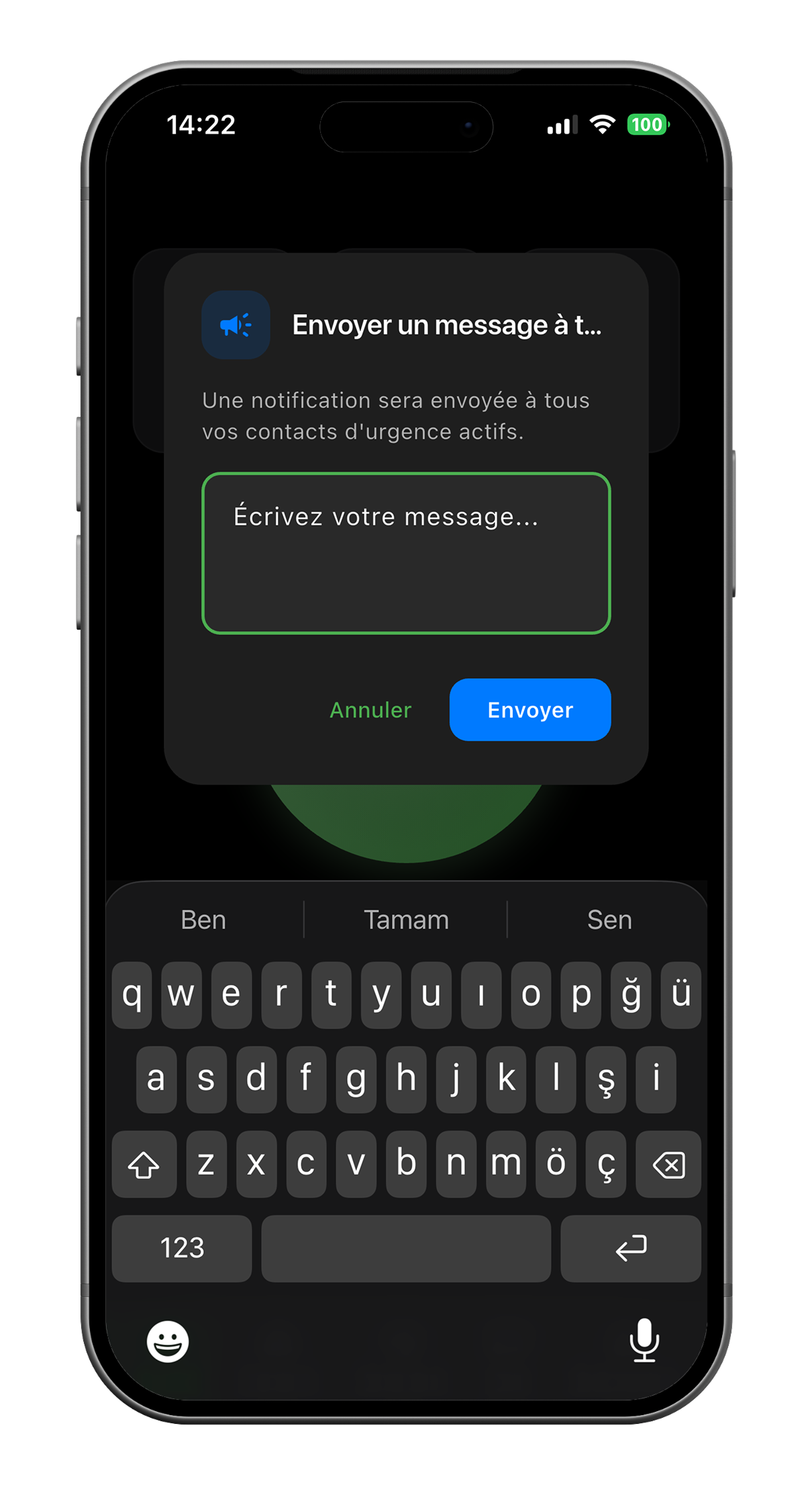 Contact de confiance — Votre cercle